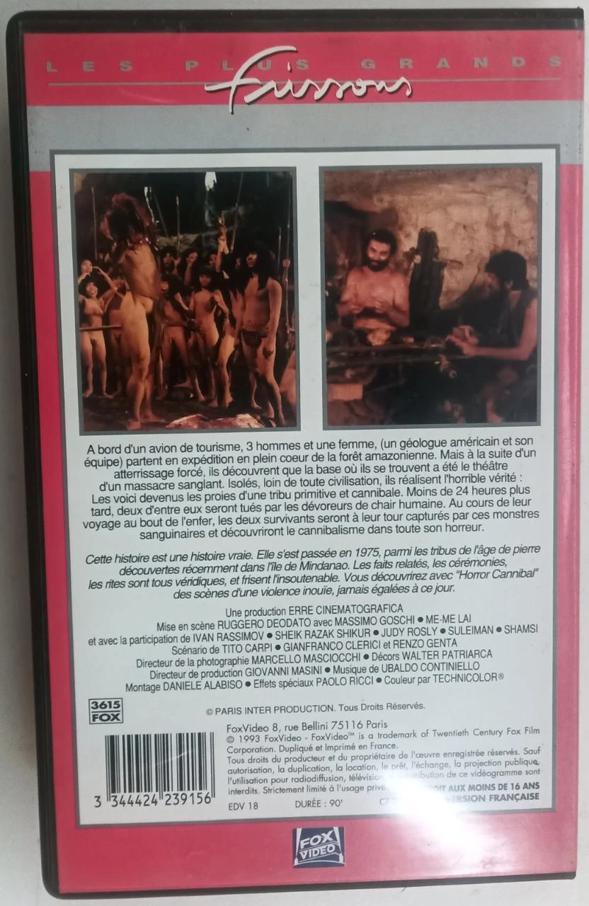 VHS Horror Cannibal – Ruggero Deodato – vintage video cassette – photo 4